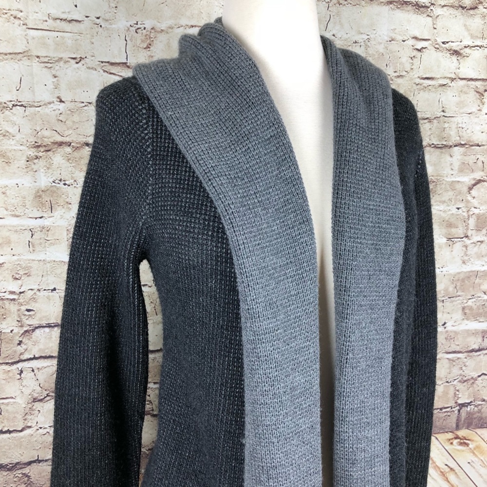 Eileen Fisher Merino Wool Gray Cardigan SOLD - Picture 2 of 7